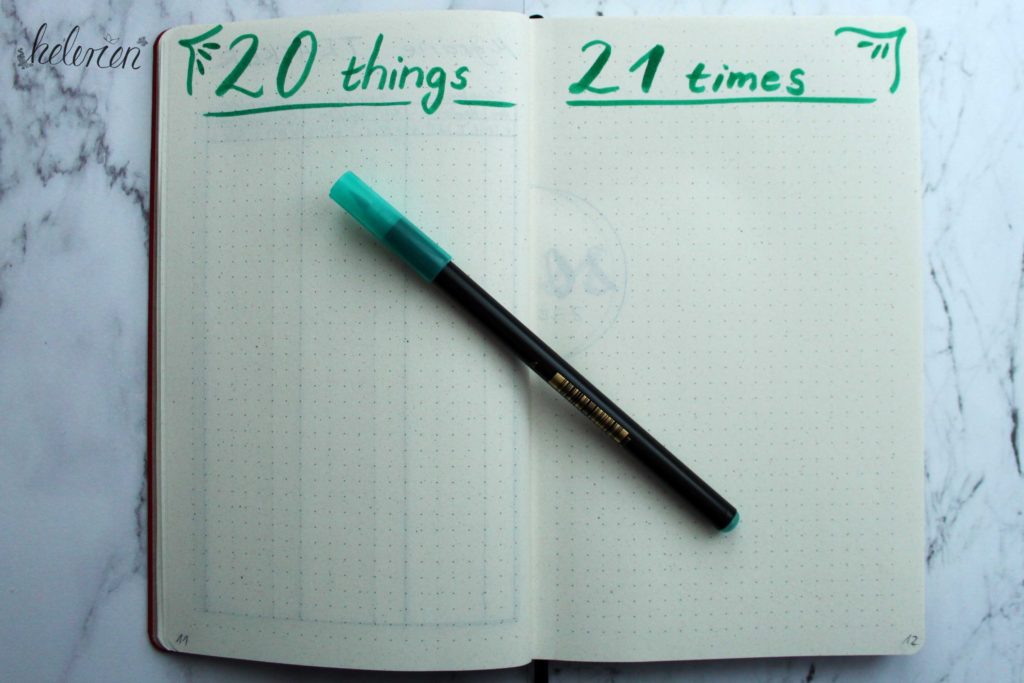 20 things 21 times