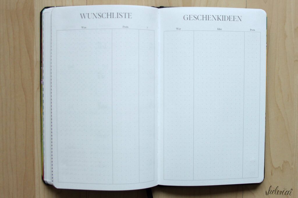 Wunsch und Geschenkideen Liste